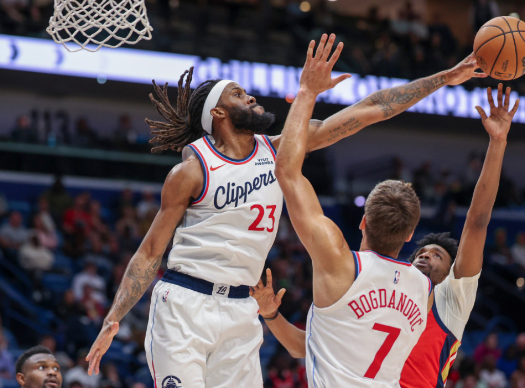Srpski košarkaš Bogdan Bogdanović postigao 16 poena u porazu Los Anđeles Klipersa