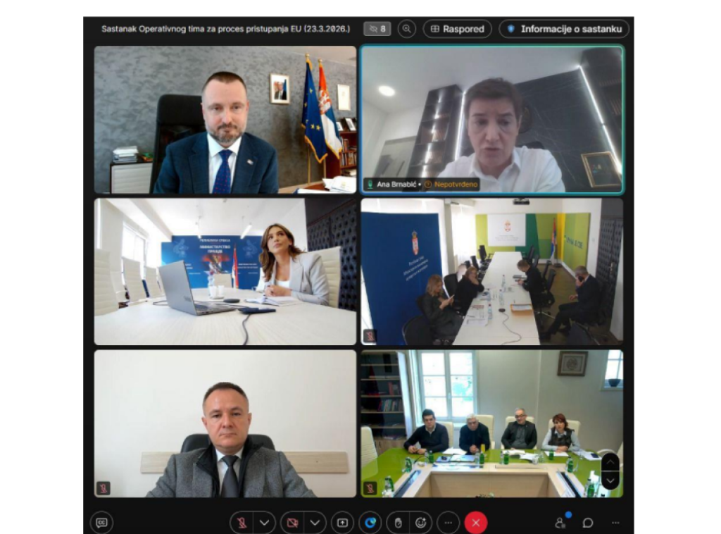 Održan redovni sastanak Operativnog tima za pristupanje Srbije Evropskoj uniji