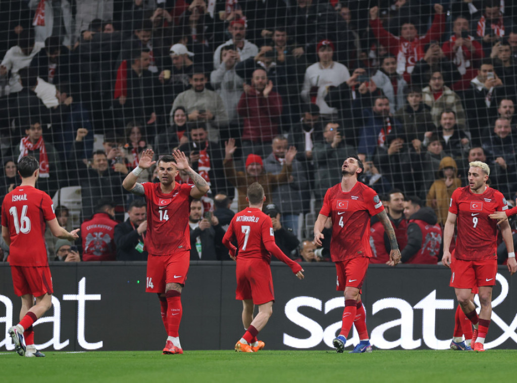 Fudbaleri Turske pobedili Rumuniju i prošli u finale baraža kvalifikacija za Svetsko prvenstvo