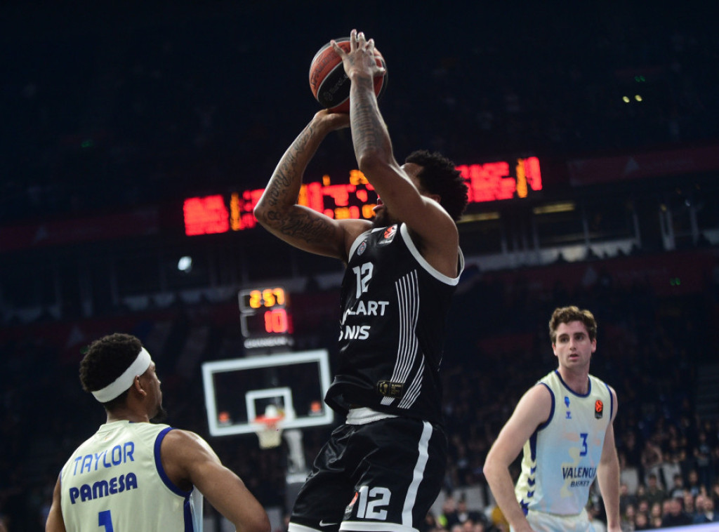 Košarkaši Partizana posle produžetaka pobedili Valensiju u 34. kolu Evrolige