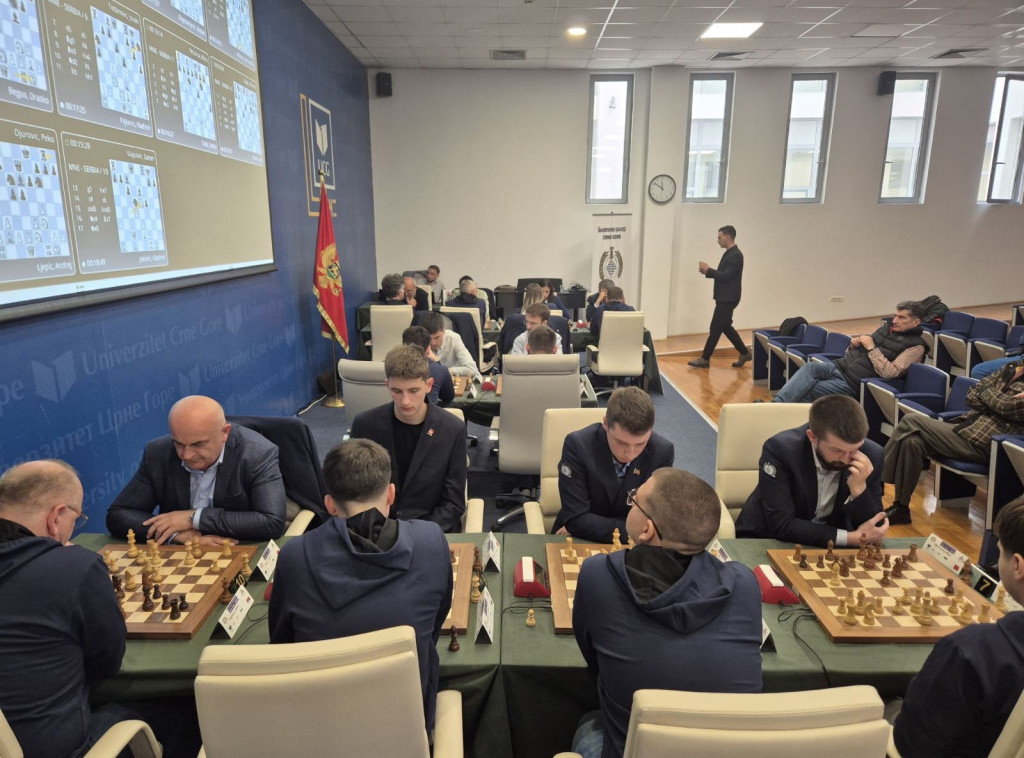 Šahisti Srbije pobedili Crnu Goru u prijateljskom meču u Podgorici