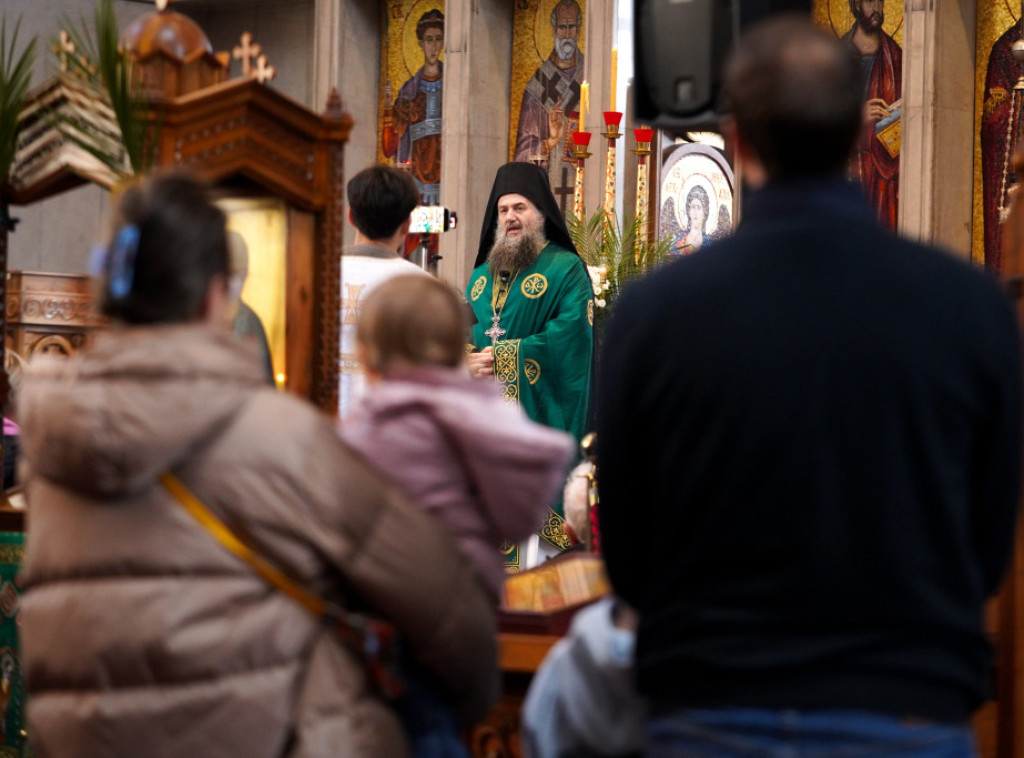 U Crkvi Svetog Marka obeležena Lazareva subota, u narodu poznata kao Vrbica