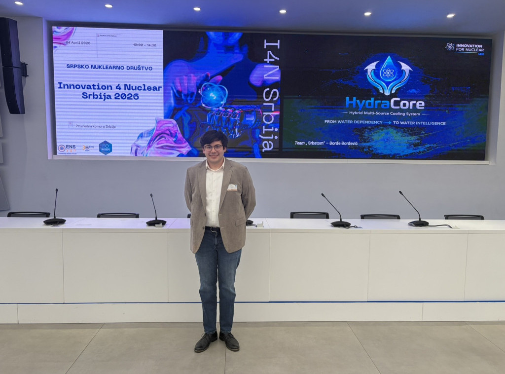 Pobednik nacionalnog takmičenja u nuklearnim inovacijama - Đrođe Đorđević iz SRBATOM-a