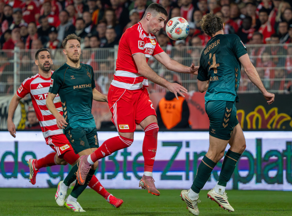 Andrej Ilić strelac u remiju fudbalera Union Berlina i Sankt Paulija u Bundesligi