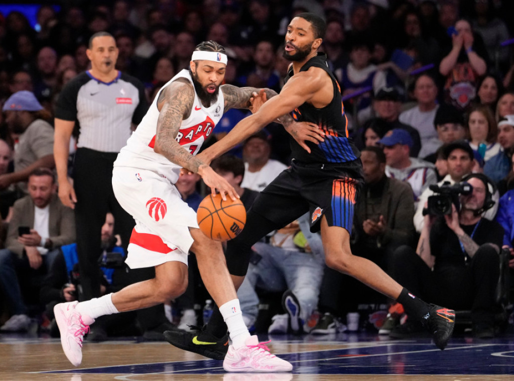 Košarkaši Njujorka savladali Toronto, Detroit bolji od Šarlota u NBA ligi