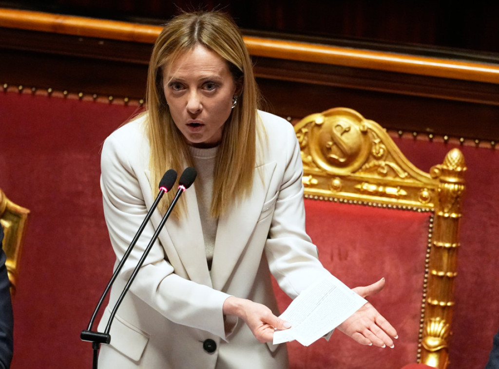 Đorđa Meloni: Italija suspenduje obnavljanje sporazuma o odbrani sa Izraelom