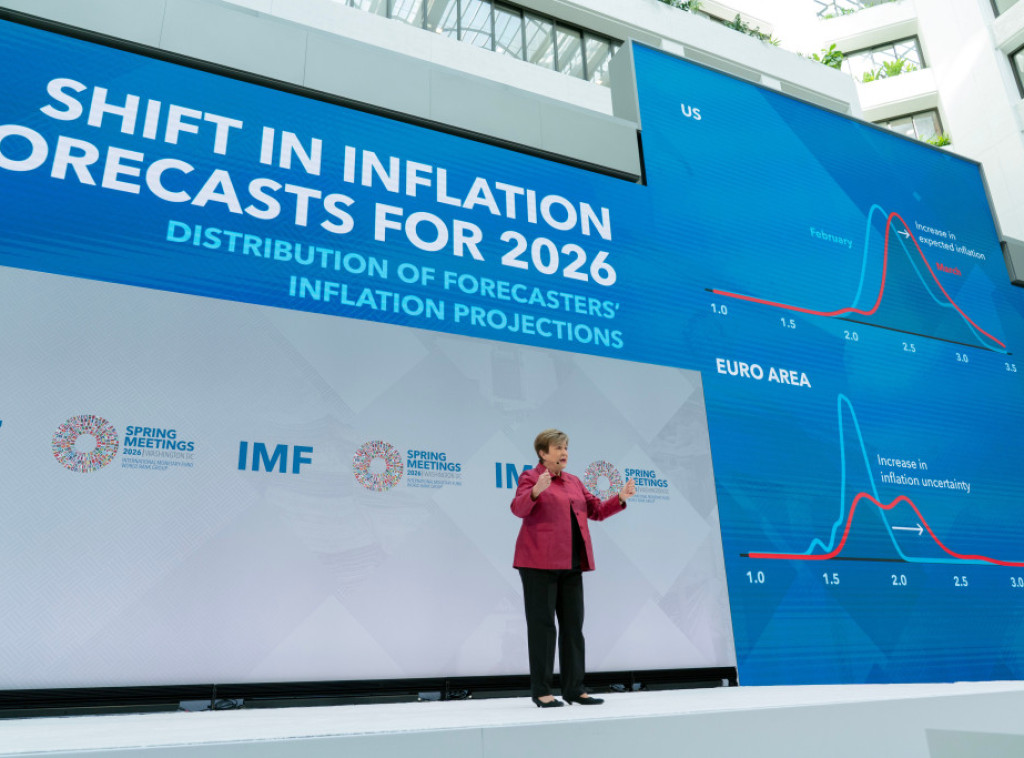 MMF smanjio prognoze globalnog rasta na 3,1 odsto u 2026. godini, inflacija će porasti na 4,4 odsto