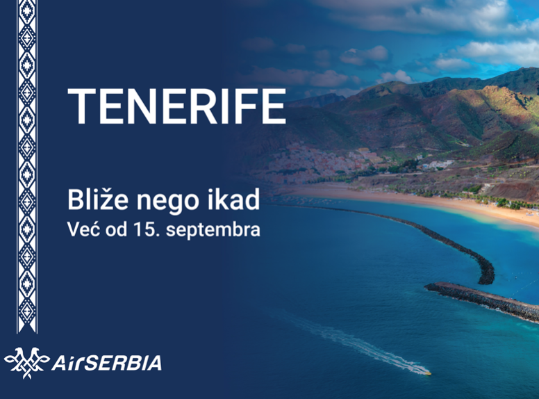 Er Srbija od 15. septembra uvodi direktne letove za Tenerife, a od 30. za Sevilju