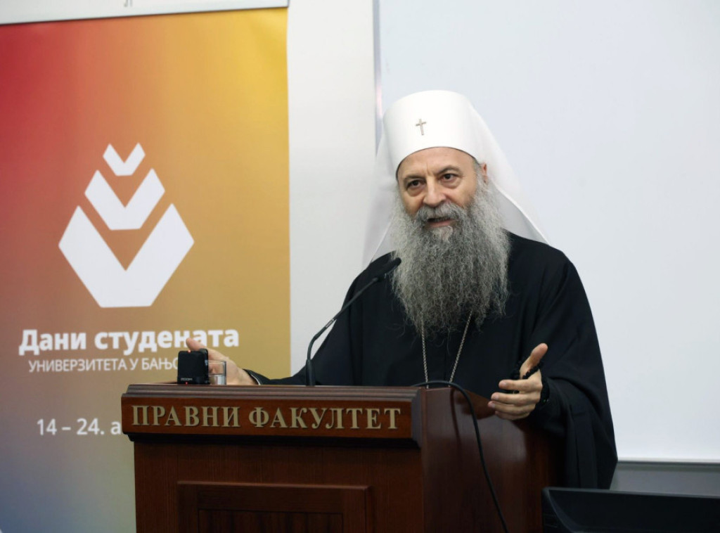 Patrijarh Porfirije razgovarao sa studentima Pravnog fakulteta u Banjaluci