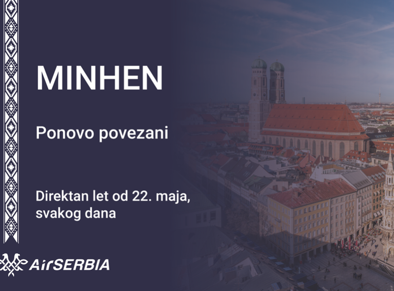 Er Srbija od 22. maja ponovo uvodi direktne letove za Minhen, karte od danas u prodaji