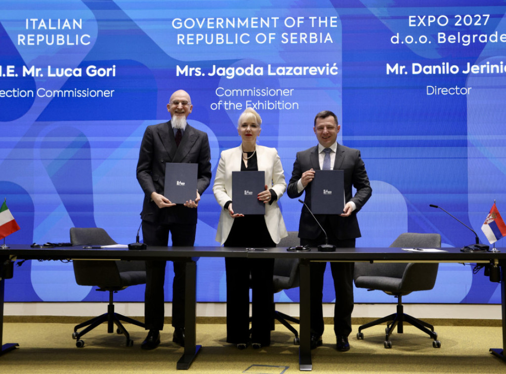 Contract on Italy's participation in EXPO 2027 signed in Belgrade