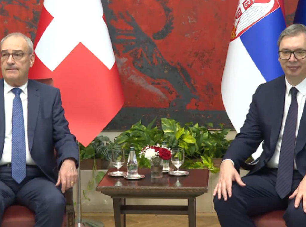 Vučić se sastao sa Parmelanom, sledi plenarni sastanak delegacija Srbije i Švajcarske