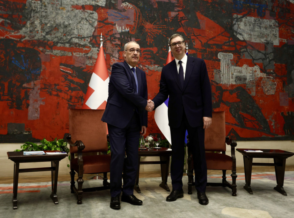 Vucic meets with Parmelin in Belgrade