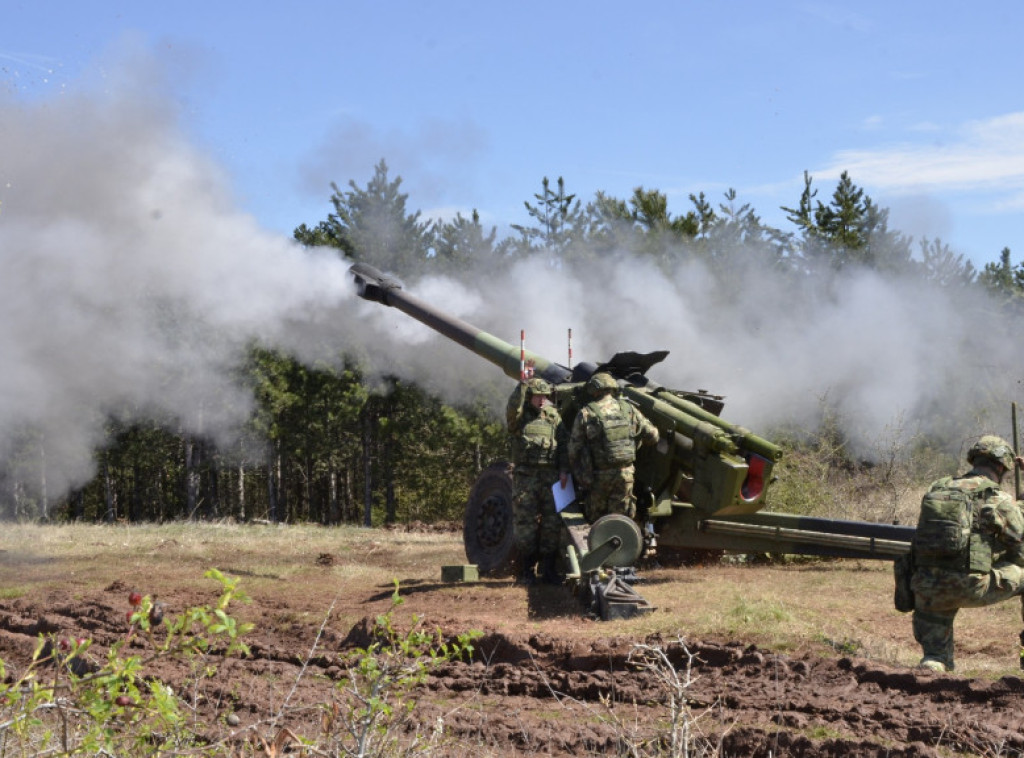 Taktička uvežbavanja artiljerijskih jedinica održana na Pasuljanskim livadama