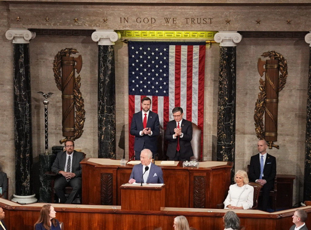 Britanski kralj Čarls III u Kongresu SAD: Potrebno je zaštititi Ukrajinu