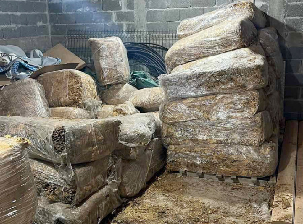 Novosadska policija zaplenila 1,5 tona nelegalnog duvana