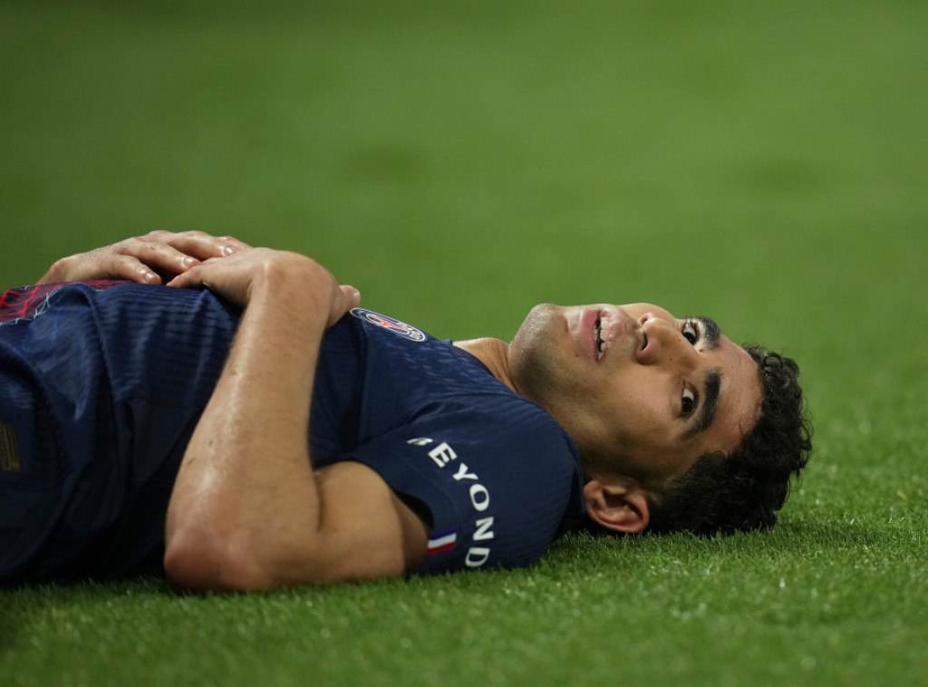 Fudbaler Pari Sen Žermena Hakimi neće igrati u revanšu protiv Bajerna zbog povrede