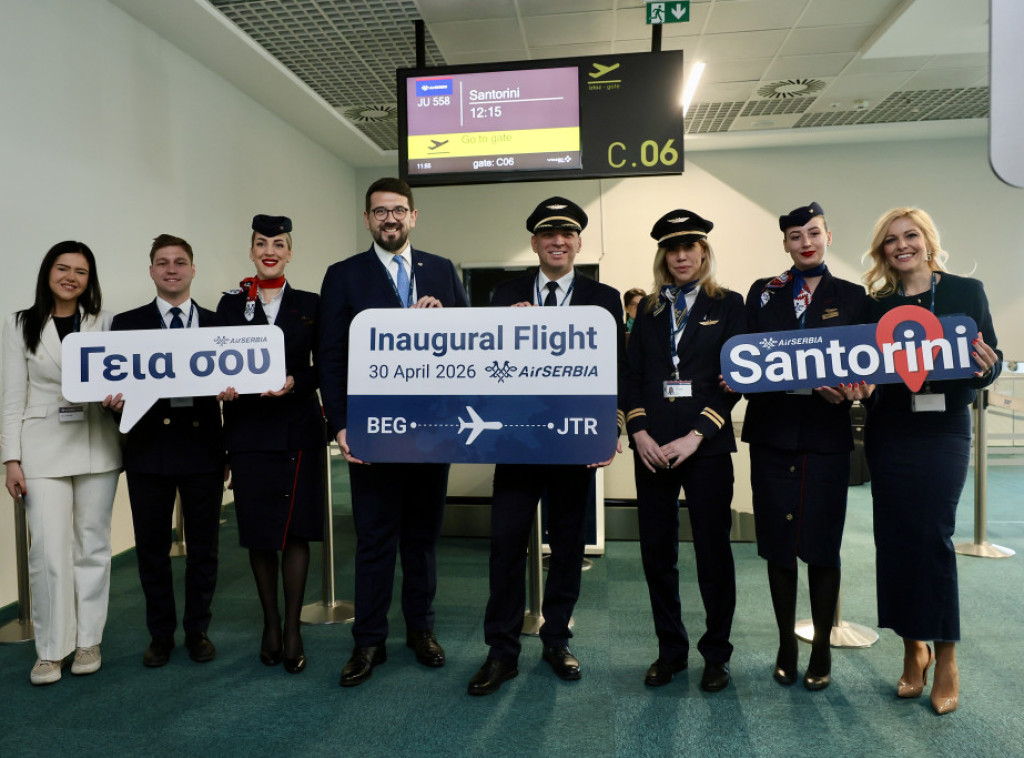 Prvi let Er Srbije do Santorinija, letovi četvrtkom i nedeljom do kraja septembra