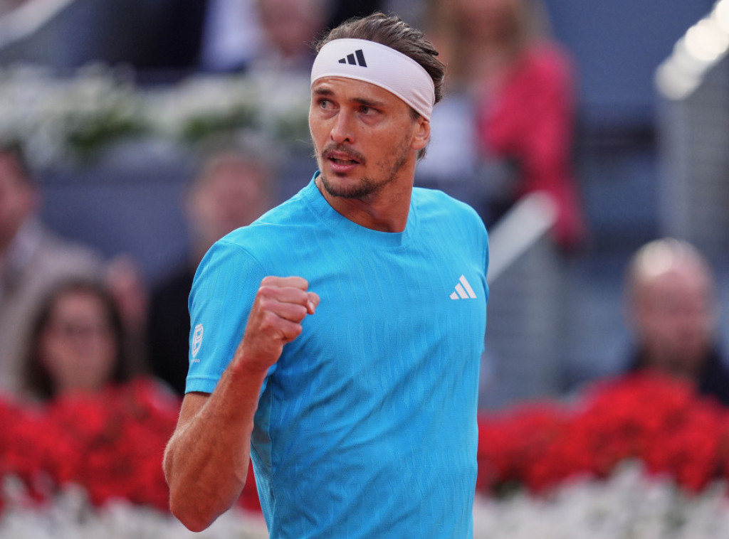 Nemački teniser Aleksandar Zverev drugi finalista Mastersa u Madridu