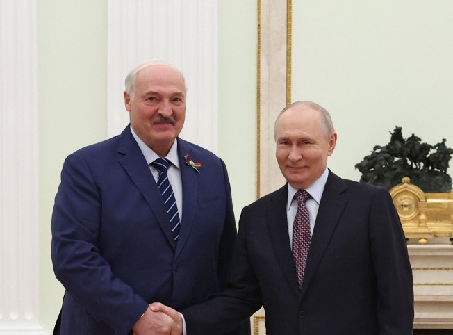 Putin i Lukašenko u Kremlju povodom obeležavanja Dana pobede