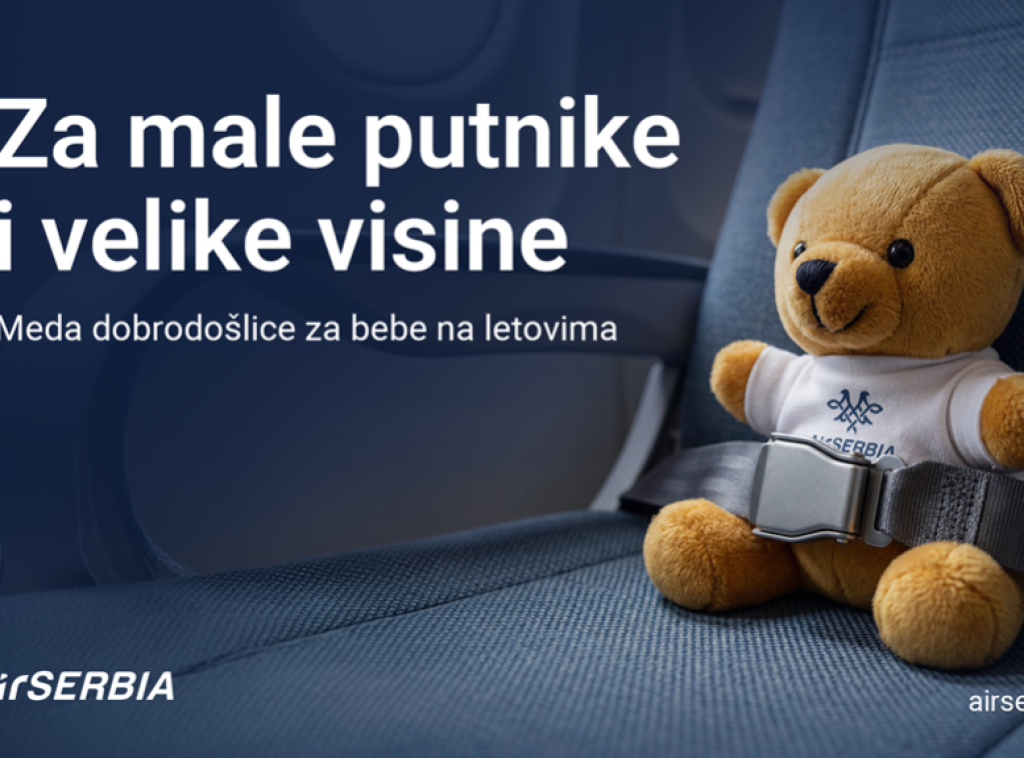 ER Srbija od sutra poklanja bebama plišane mede na svim letovima