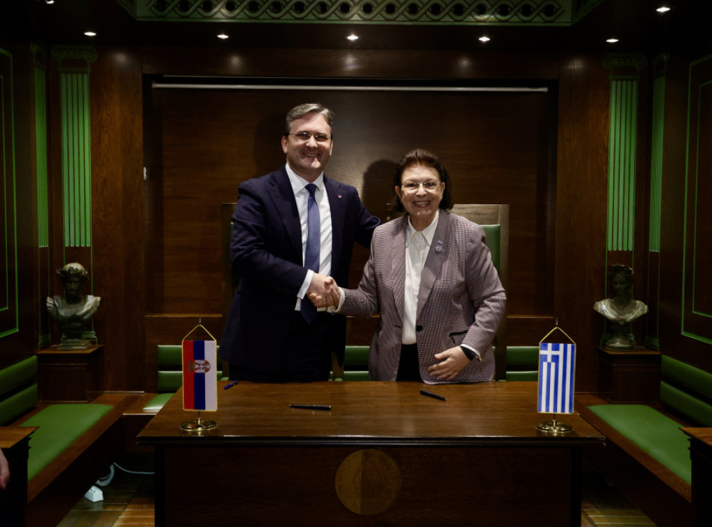 Nikola Selaković i Lina Mendoni potpisali dokumente o saradnji u kulturi i zaštiti kulturnog nasleđa