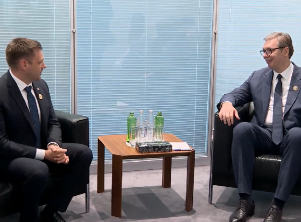 Vučić se u Bakuu sastao sa potpredsednikom Vlade Slovačke