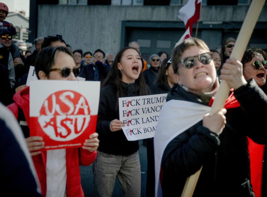Grenlanđani protestuju protiv Trampa ispred novog američkog konzulata