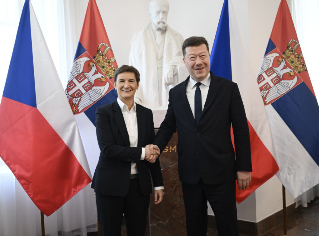 Brnabić sa Okamurom: Potvrdili smo izuzetno prijateljske odnose Srbije i Češke