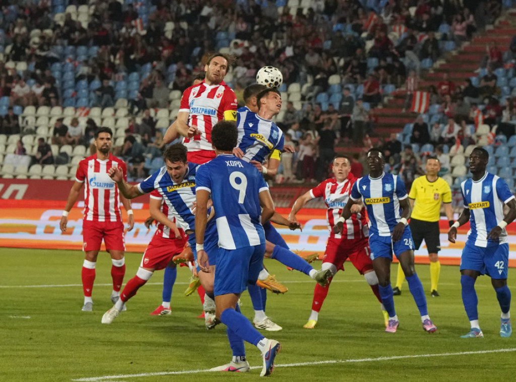 Fudbaleri Crvene zvezde poraženi od OFK Beograda na proslavi titule