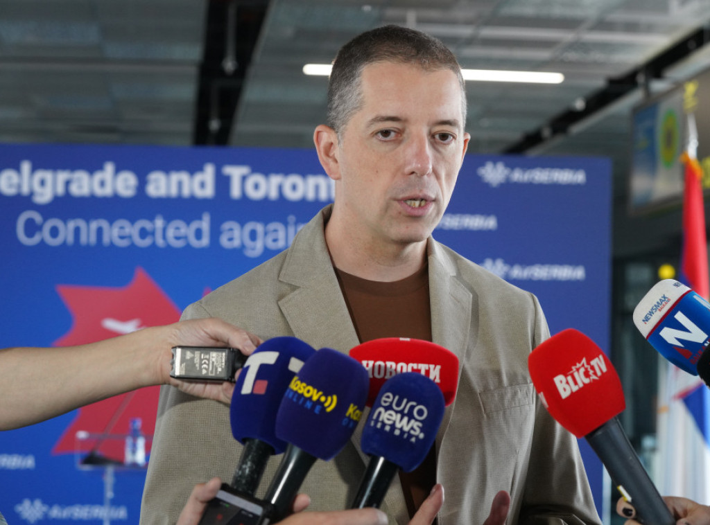 Đurić: Obnova direktne avio-linije BG-Toronto posle 34 godine - novo poglavlje odnosa