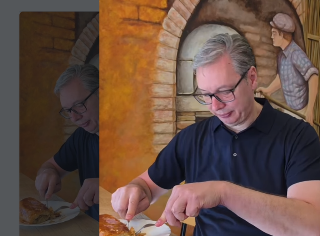 Vučić krenuo u Orlovat, družio se sa ljudima u Crepaji