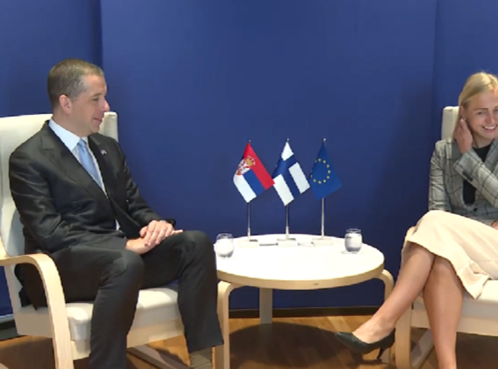 Đurić sa Valtonen razgovarao o unapređenju saradnje Srbije i Finske