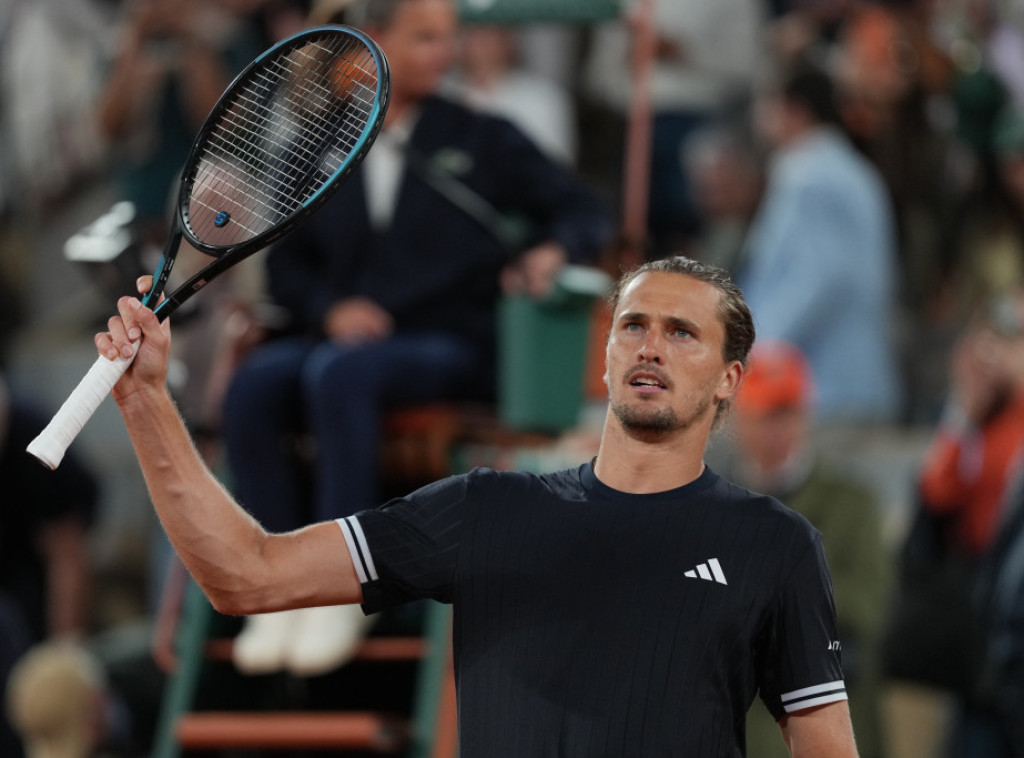 Nemački teniser Aleksander Zverev plasirao se u polufinale Rolan Garosa