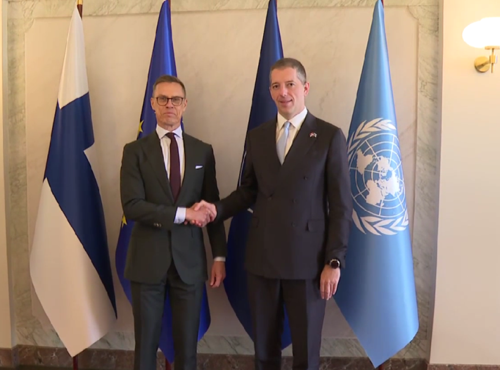 Ministar Đurić se sastao sa finskim predsednikom Aleksandrom Stubom