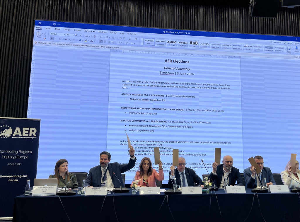 Aleksandra Maletić izabrana za potpredsednika Skupštine evropskih regija