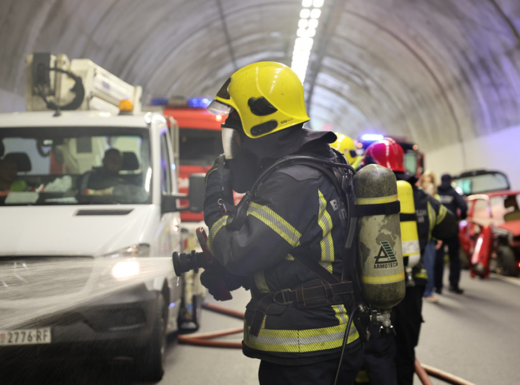 Putevi Srbije organizovali simulaciju vanrednog događaja u tunelu "Šarani"