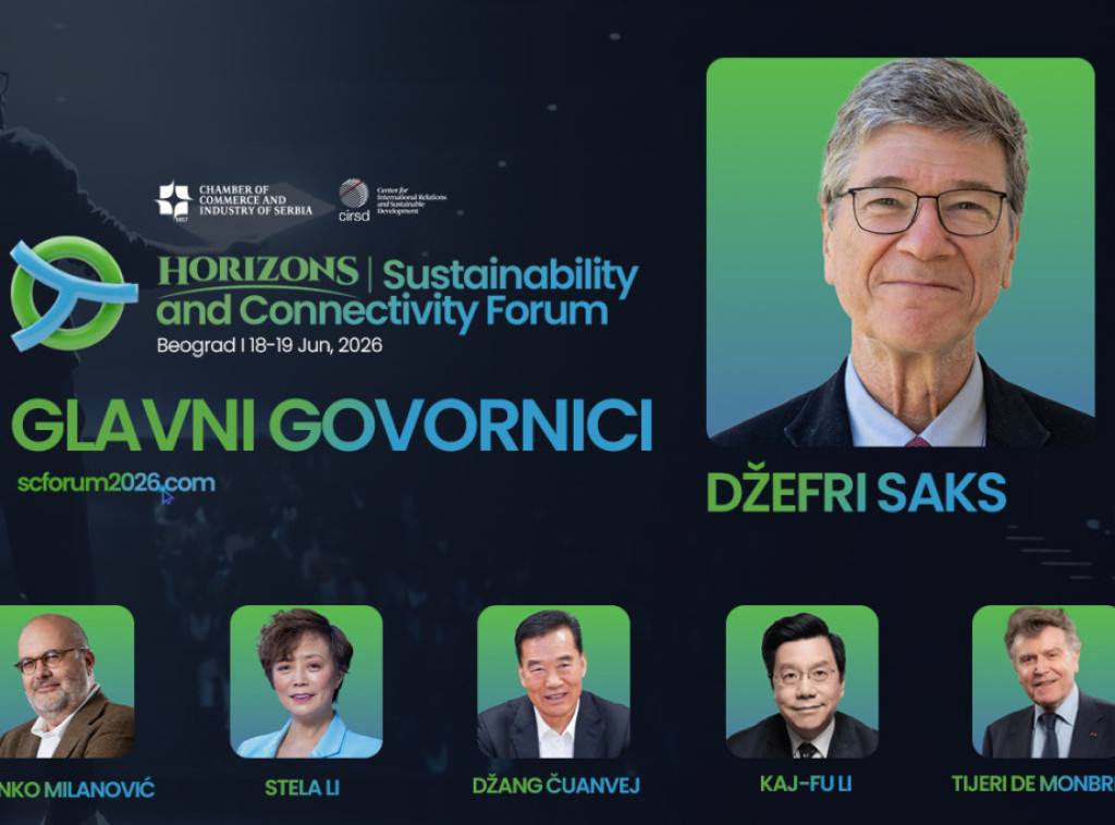 Prvi Horizons Forum 18.i1 9. u Beogradu, među učesnicima Džefri Saks