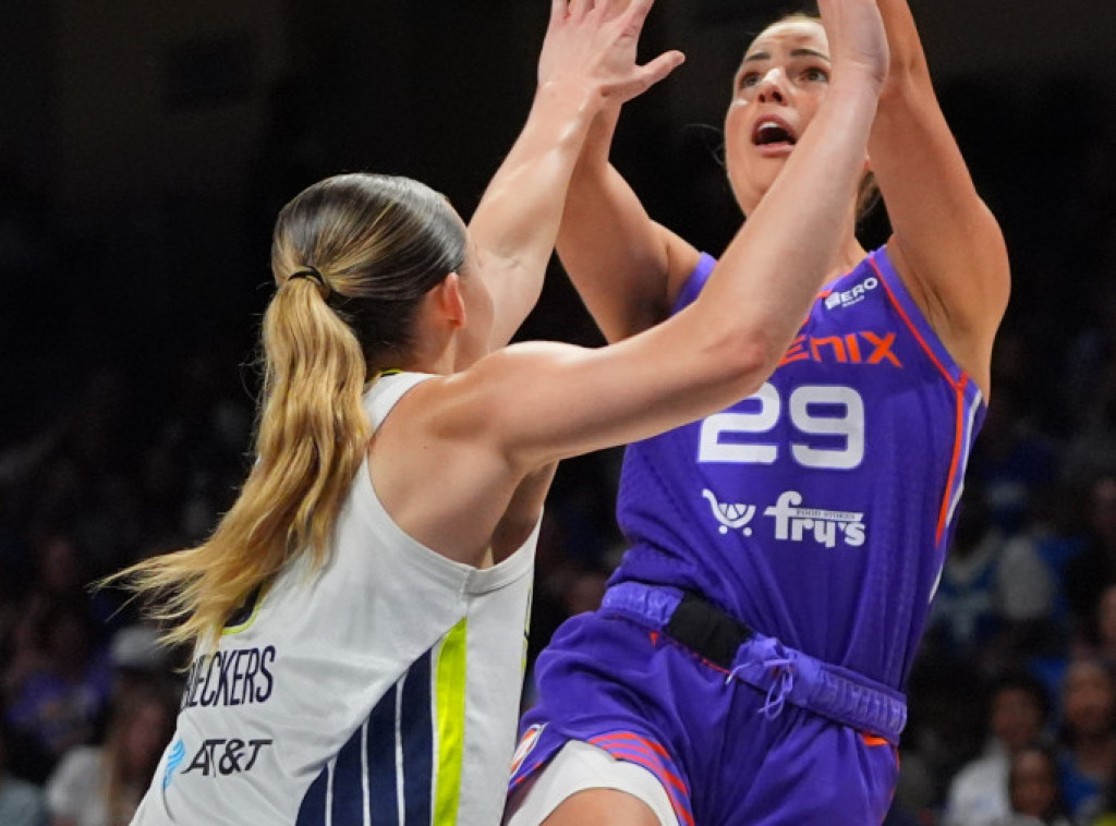 Sedam poena Jovane Nogić u porazu Finiksa od Dalasa u WNBA ligi