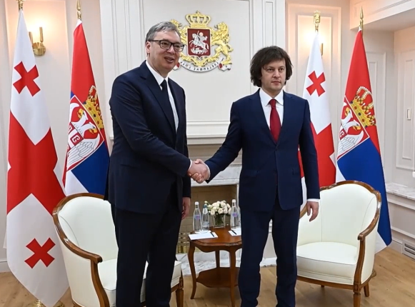 Vučić sa premijerom Gruzije o daljem jačanju odnosa dve zemlje i ekonomskoj saradnji