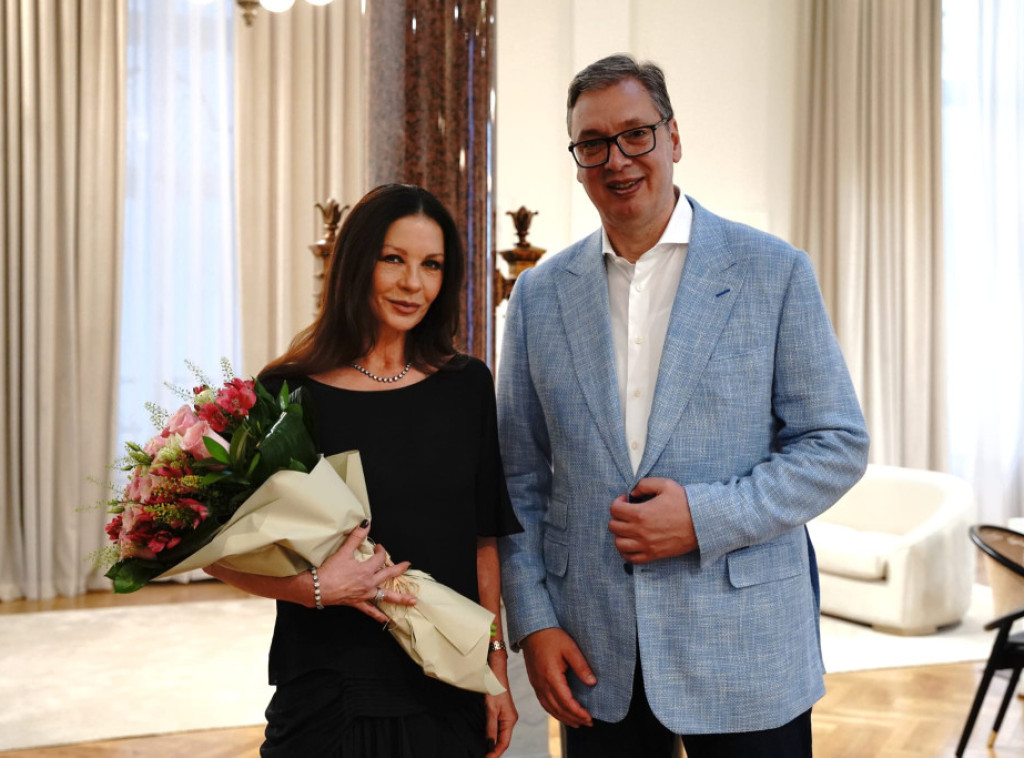 Vučić sa Ketrin Zitom-Džouns: Srbija sve prepoznatljivija na mapi svetske filmske industrije