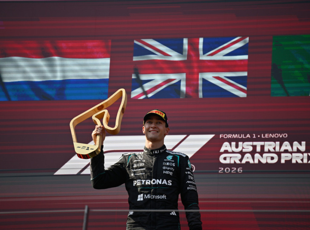 Vozač Mercedesa Džordž Rasel pobednik Velike nagrade Austrije u Formuli 1
