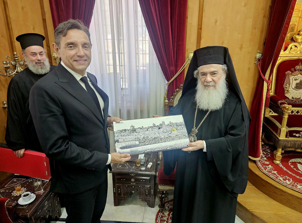 Vulin se sastao sa patrijarhom jerusalimskim Teofilom III