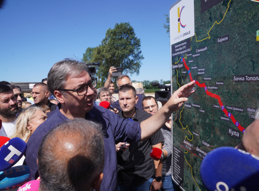 Vučić: Brza saobraćajnica "Osmeh Vojvodine" Bački Breg-Kljaićevo do Vidovdana 2028.