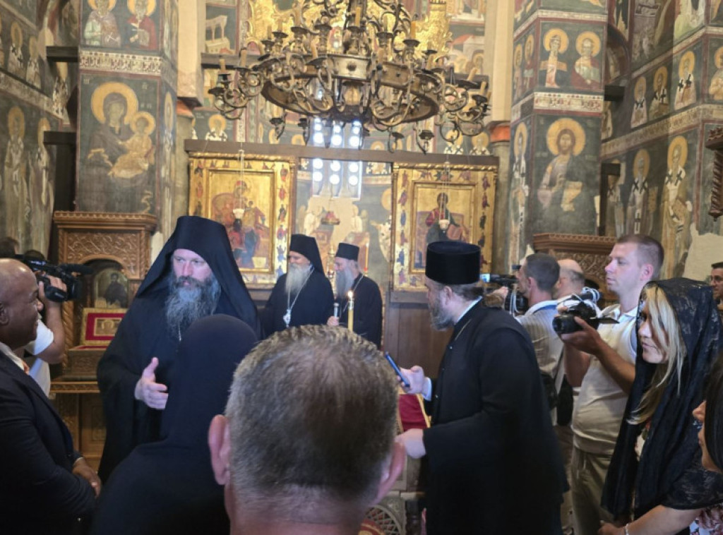 Patrijarh Porfirije i pastor Berns stigli u manastir Gračanica