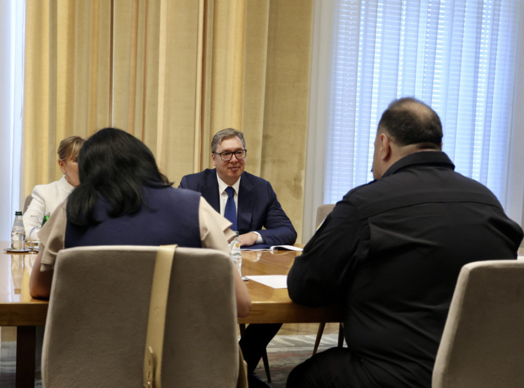 Predsednik Vučić se sastao sa predsednikom Vrhovne rade Ukrajine Ruslanom Stefančukom