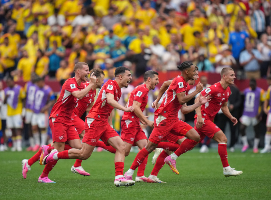 Fudbaleri Švajcarske posle penala savladali Kolumbiju za četvrtfinale Mundijala