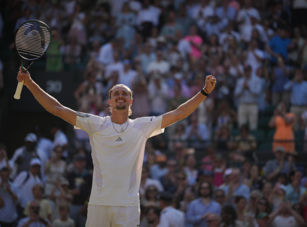 Aleksandar Zverev igraće protiv Artura Ferija u polufinalu Vimbldona