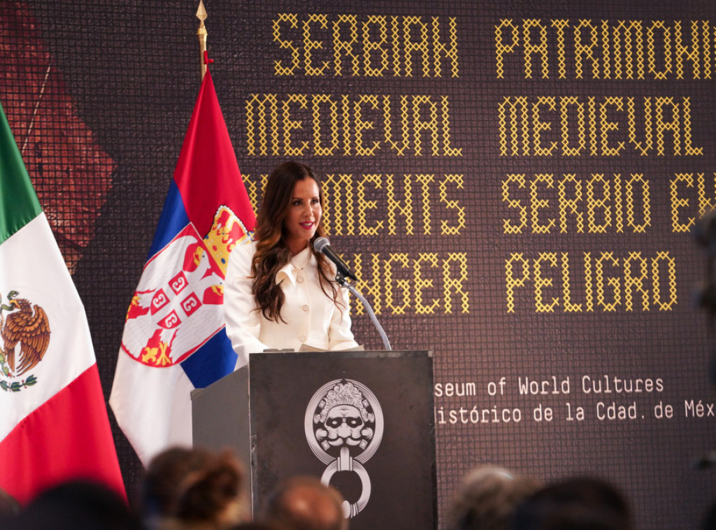 Tamara Vučić u Meksiku otvorila izložbu 'Srpski srednjovekovni spomenici u opasnosti'