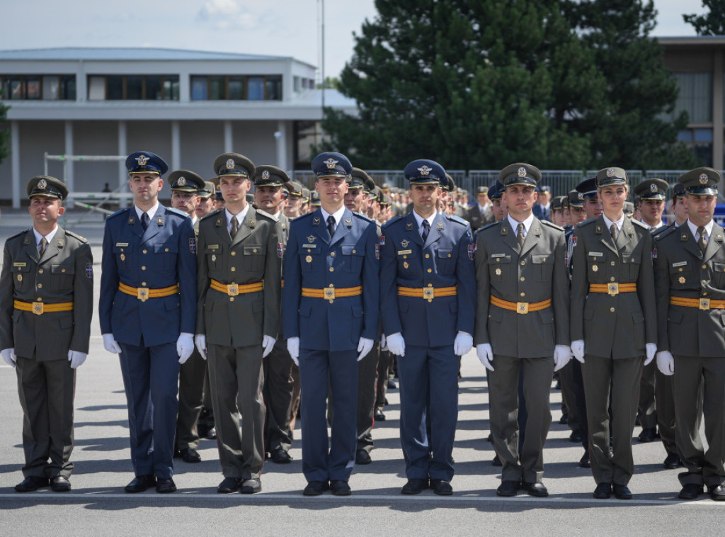 Na Banjici održana generalna proba promocije najmlađih oficira Vojske Srbije